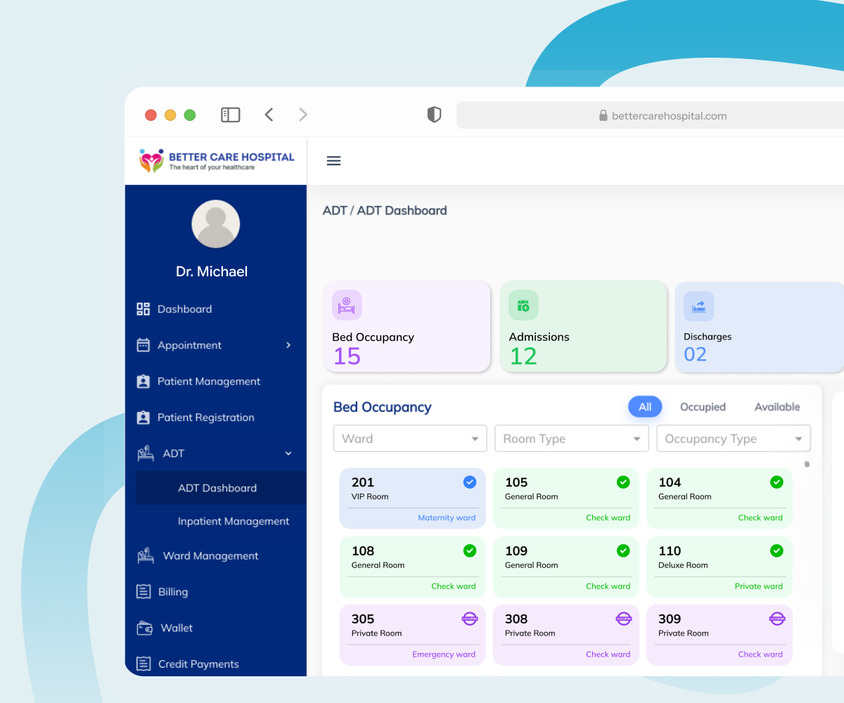 ADT dashboard